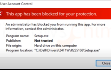 怎么修复Windows10中的“此应用程序已被阻止以保护您”