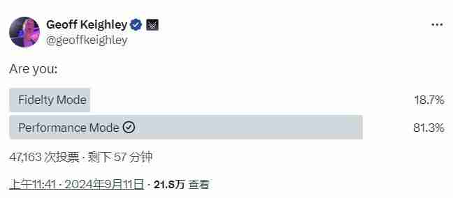 数据显示：超八成PS5玩家玩游戏更喜欢性能模式