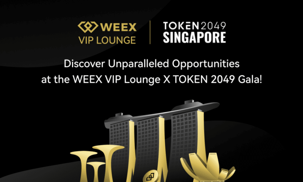 WEEX Exchange と TOKEN 2049 が提携して仮想通貨ミリオネア ガラを開始：WEEX VIP Lounge X TOKEN 2049