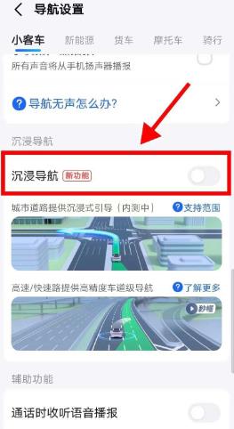高德地图沉浸导航不显示怎么办 高德地图开启沉浸导航的技巧