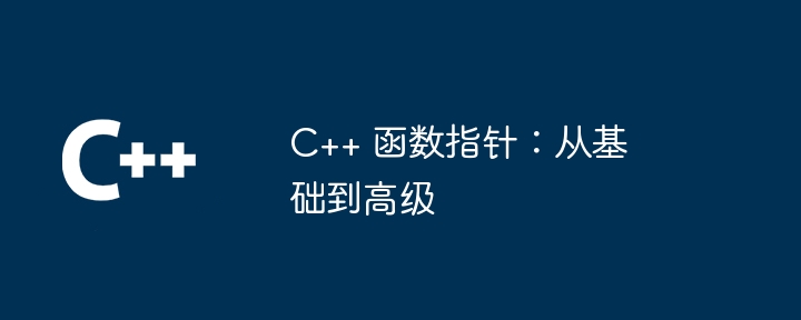 C++ 函数指针：从基础到高级