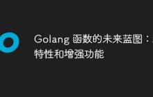 Golang 函数的未来蓝图:新特性和增强功能
