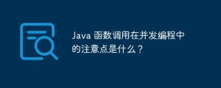 Java 函数调用在并发编程中的注意点是什么？