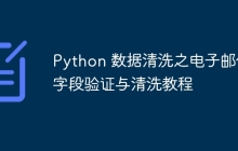 Python 数据清洗之电子邮件字段验证与清洗教程