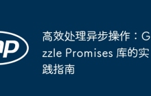 高效处理异步操作：Guzzle Promises 库的实践指南