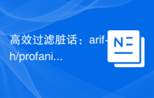 高效过滤脏话：arif-rh/profanity-filter 库的使用指南
