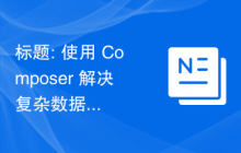 标题: 使用 Composer 解决复杂数据类型的统一表示问题