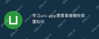 学习uni-app需要掌握哪些前置知识