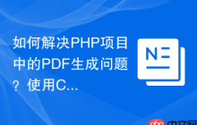 如何解决PHP项目中的PDF生成问题？使用Composer可以！