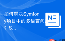 如何解决Symfony项目中的多语言问题？SonataIntlBundle助你实现国际化
