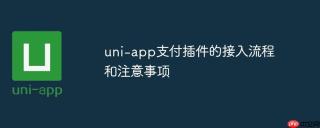 uni-app支付插件的接入流程和注意事项
