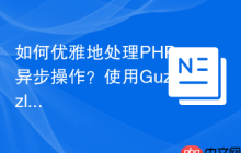 如何优雅地处理PHP异步操作？使用GuzzlePromises告别回调地狱！
