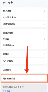 安全设置入口