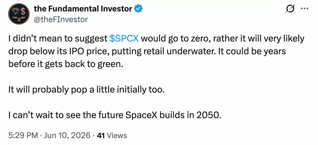 SpaceX IPO现大动作!鲸鱼2230万建仓SPCX,30%溢价意味着什么?
