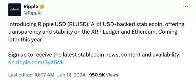 OUSG代币可通过Ripple的RLUSD稳定币兑换