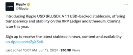 OUSG代币可通过Ripple的RLUSD稳定币兑换