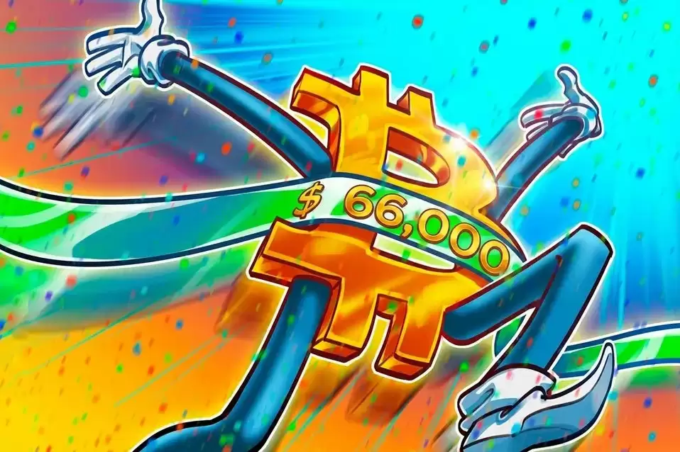 比特币价格上涨至66.3万美元,区间突破尝试引发一个月高点