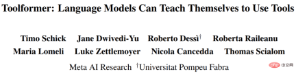 Has the language model learned to use search engines on its own? Meta AI proposes API call self-supervised learning method Toolformer Has the language model learned to use search engines on its own? Meta AI proposes API call self-supervised learning method Toolformer