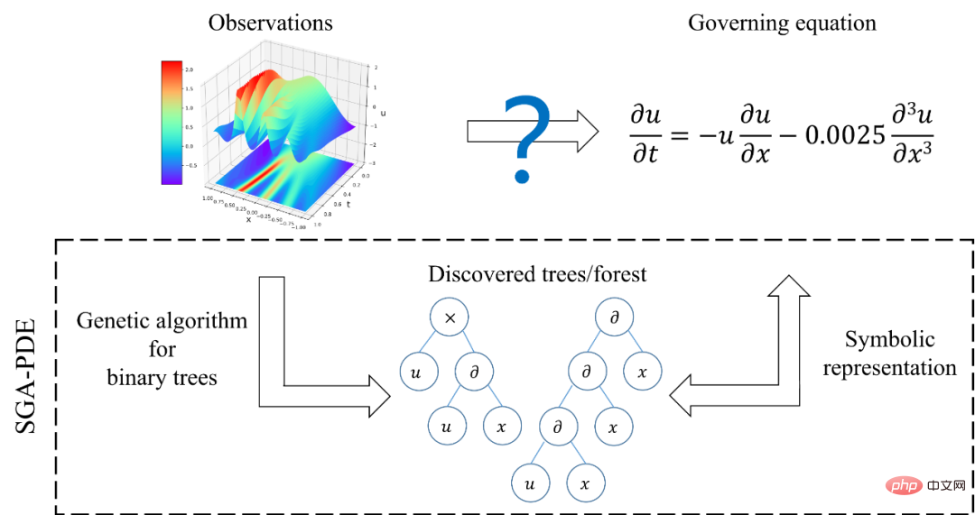 Is the equation a binary tree forest? Discover unknown governing equations and physical mechanisms directly from data