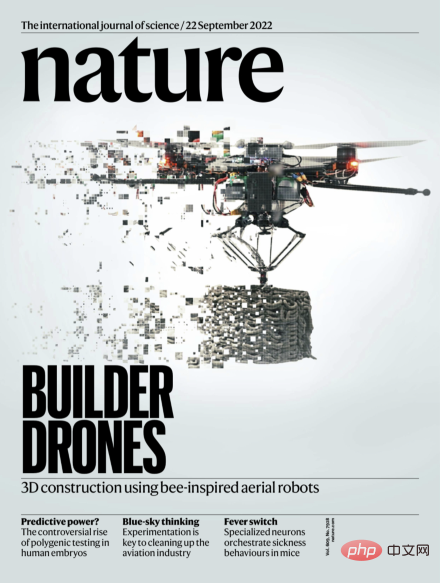 Mehrere Drohnen arbeiten zusammen, um ein Haus in 3D zu drucken, und die Forschung erscheint auf dem Cover von Nature