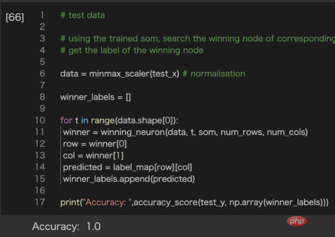 Self-organizing map neural network (SOM) practice