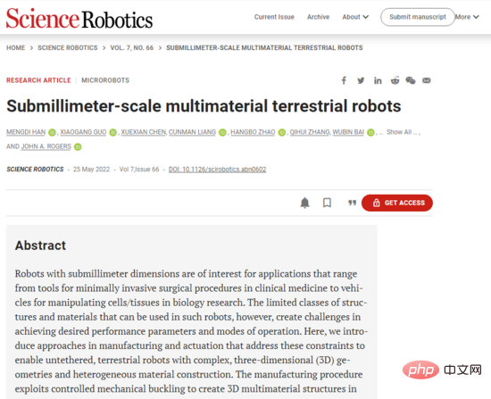 Des scientifiques présentent le plus petit robot marcheur télécommandé « crabe » au monde, plus petit qu'une puce