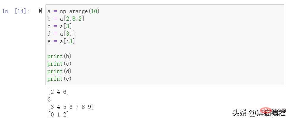 Python 데이터 분석 모듈 Numpy 슬라이싱, 인덱싱 및 브로드캐스팅에 대한 자세한 설명