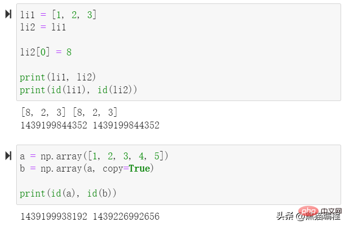 Ein Artikel, in dem die grundlegenden Datentypen des Python-Datenanalysemoduls Numpy ausführlich erläutert werden