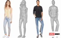 Use 2D images to create a 3D human body. You can wear any clothes and change your movements. Use 2D images to create a 3D human body. You can wear any clothes and change your movements.