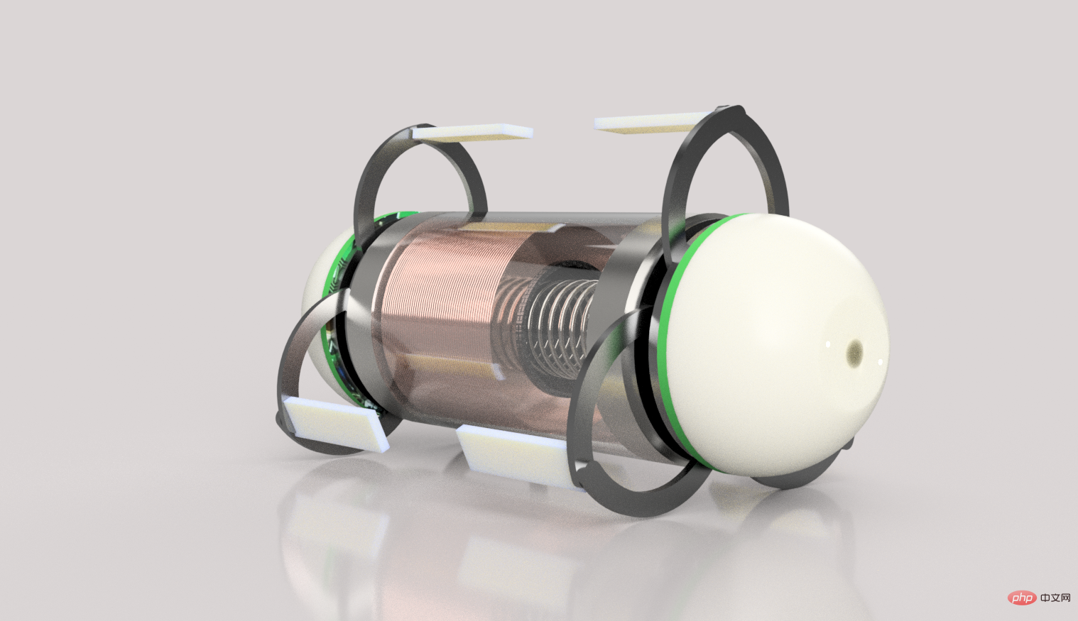 Robot de diagnostic gastro-intestinal Inchworm piloté par une bobine SMA