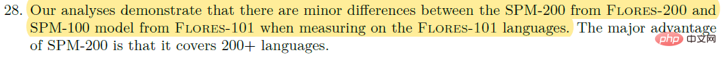 Metas large-scale study on language translation, the results are all routine