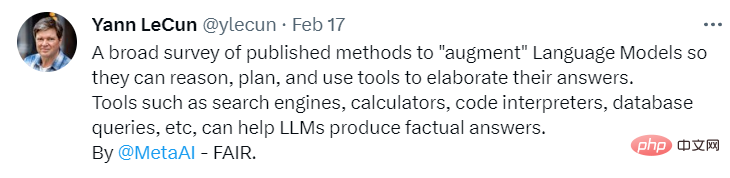 ChatGPT はこれからどこへ向かうのでしょうか? LeCun の新作: 次世代「強化された言語モデル」の包括的なレビュー