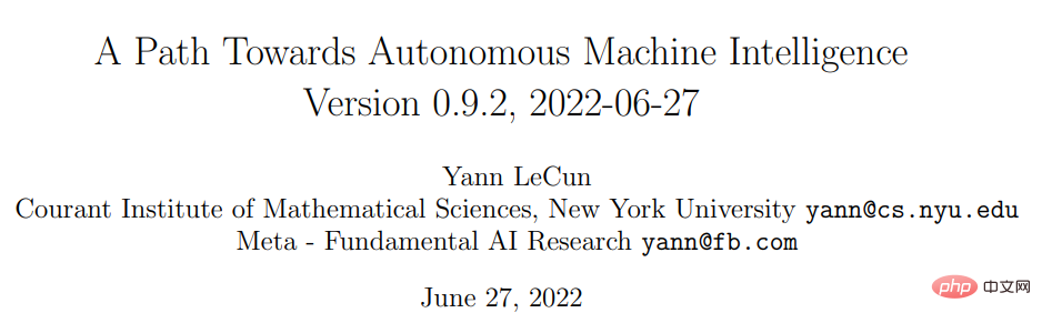 ChatGPT はこれからどこへ向かうのでしょうか? LeCun の新作: 次世代「強化された言語モデル」の包括的なレビュー