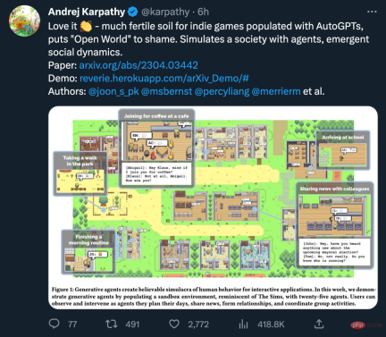 Hot paper creates the prototype of Westworld: 25 AI agents grow freely in the virtual town Hot paper creates the prototype of Westworld: 25 AI agents grow freely in the virtual town