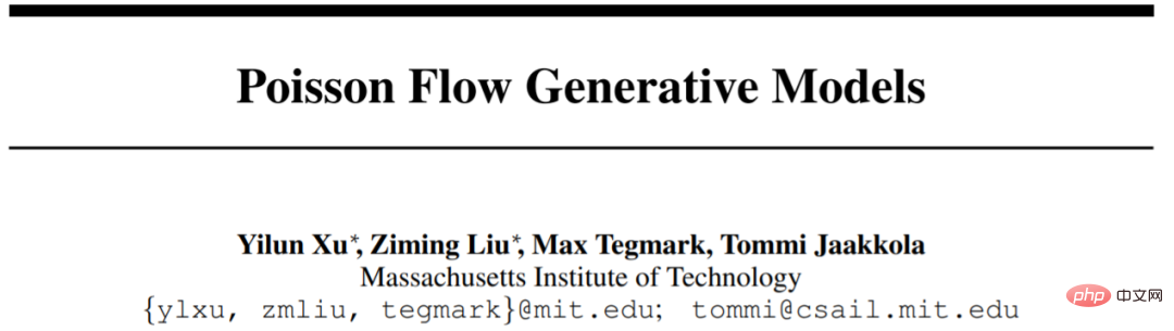 roll! MIT Poisson flow generation model beats diffusion model, taking into account both quality and speed