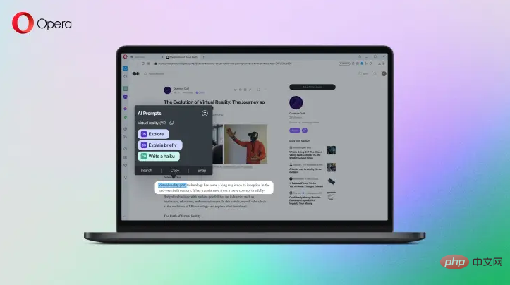 Pelayar Opera 97.0.4719.26 kemas kini versi desktop: fungsi ringkasan ChatGPT dan AI bersepadu