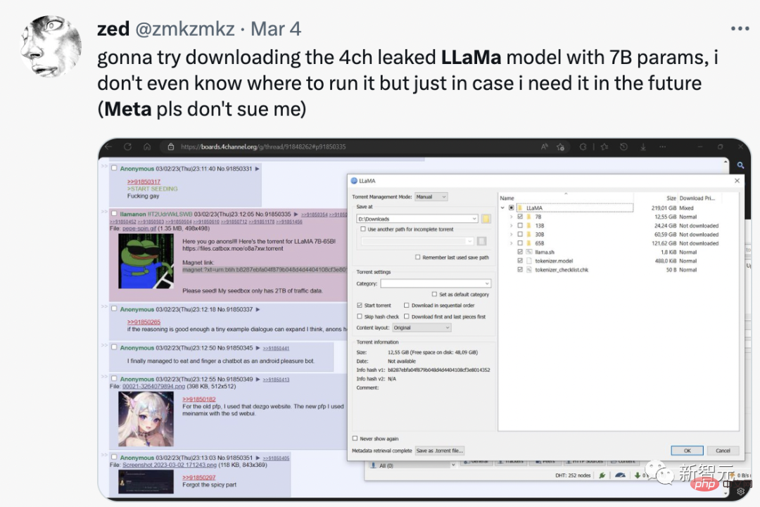 Model LLaMA telah dibocorkan, dan versi Meta ChatGPT terpaksa menjadi sumber terbuka! GitHub memperoleh 8k bintang dan sejumlah besar ulasan dikeluarkan