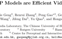固定参数的模型有多大潜力?港中文、上海AI Lab等提出高效视频理解框架EVL