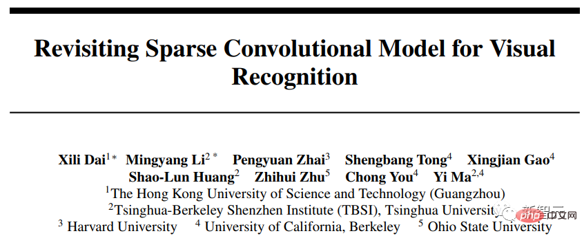 Sparse coding moves from theory to practice! Professor Ma Yis new work in NeurIPS 2022: Sparse convolution performance and robustness surpass ResNet