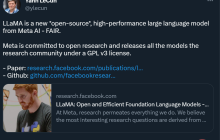 这是Meta版ChatGPT雏形？开源、一块GPU就能跑，1/10参数量打败GPT-3