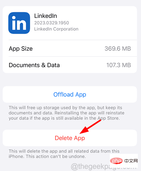 Diese App wird nicht mehr mit Ihnen auf dem iPhone geteilt [Fix]