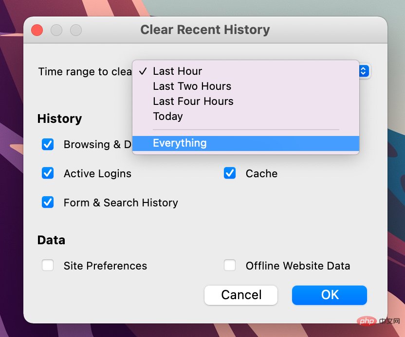 Cara mengosongkan cache pada Mac dalam Safari, Chrome dan Firefox