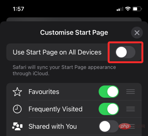 Cara untuk mematikan atau mengalih keluar Dikongsi dengan anda dalam Safari pada iOS 15