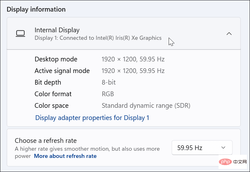 Windows 11 でグラフィック カードを確認する方法