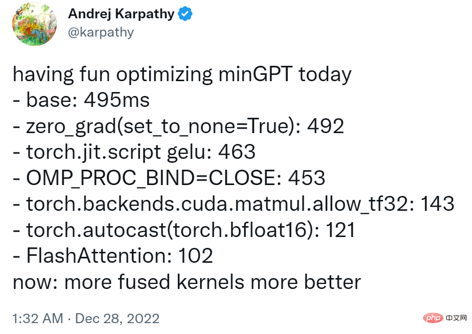 빠르게 별 2,500개를 획득한 Andrej Karpathy는 minGPT 라이브러리를 다시 작성했습니다.