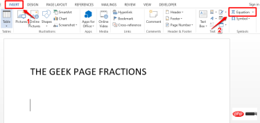 如何在 Microsoft Word 中写分数
