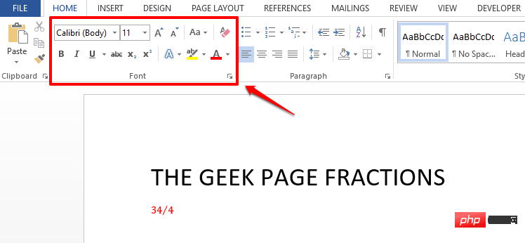 Comment écrire des fractions dans Microsoft Word