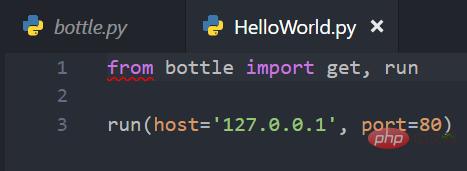 Python lightweight web framework: Bottle library!