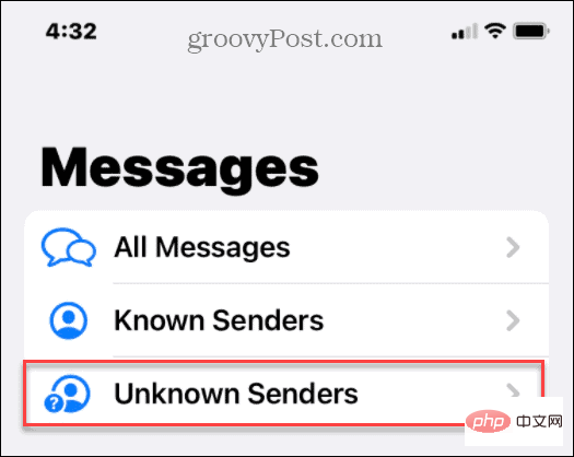 How to hide spam text messages from unknown senders on iPhone