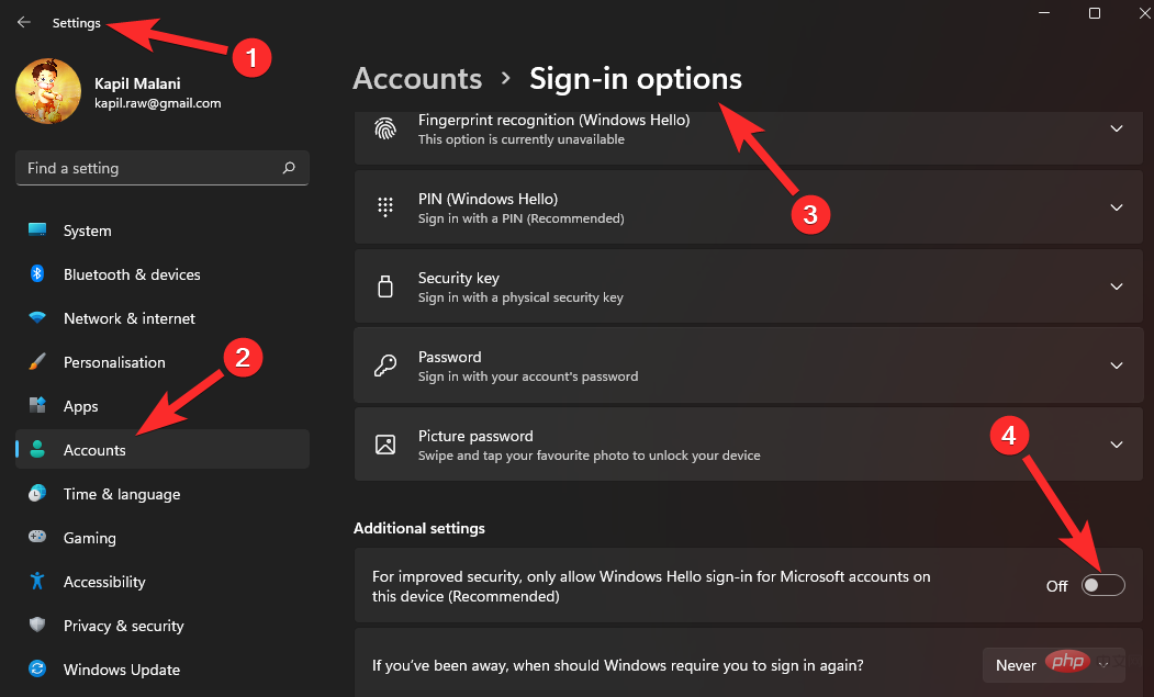 disable-windows-hello-sign-in